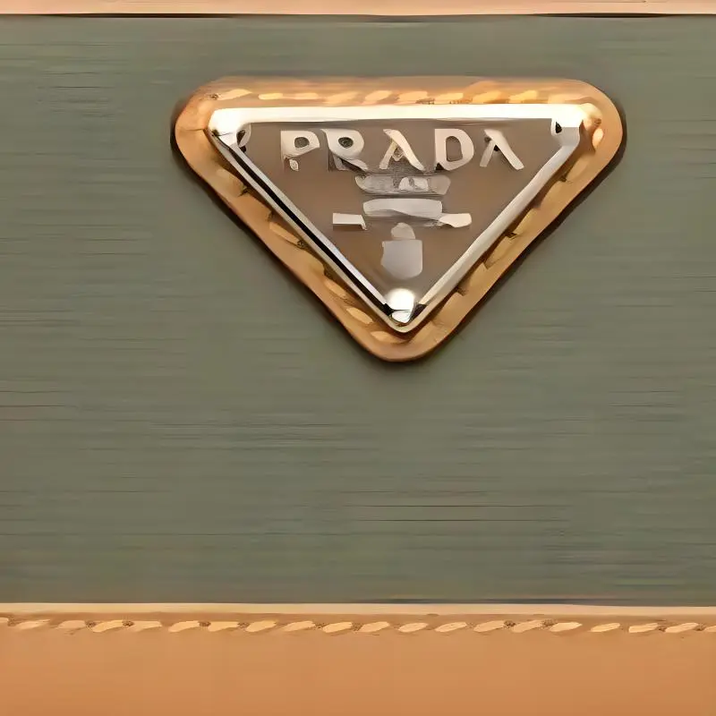 PRADA Recycled Nylon Coin Purse Men's Army Green & Caramel-3