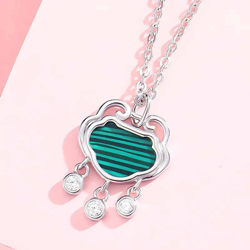 VANA 925 Sterling Silver Zircon Necklaces Women's-4