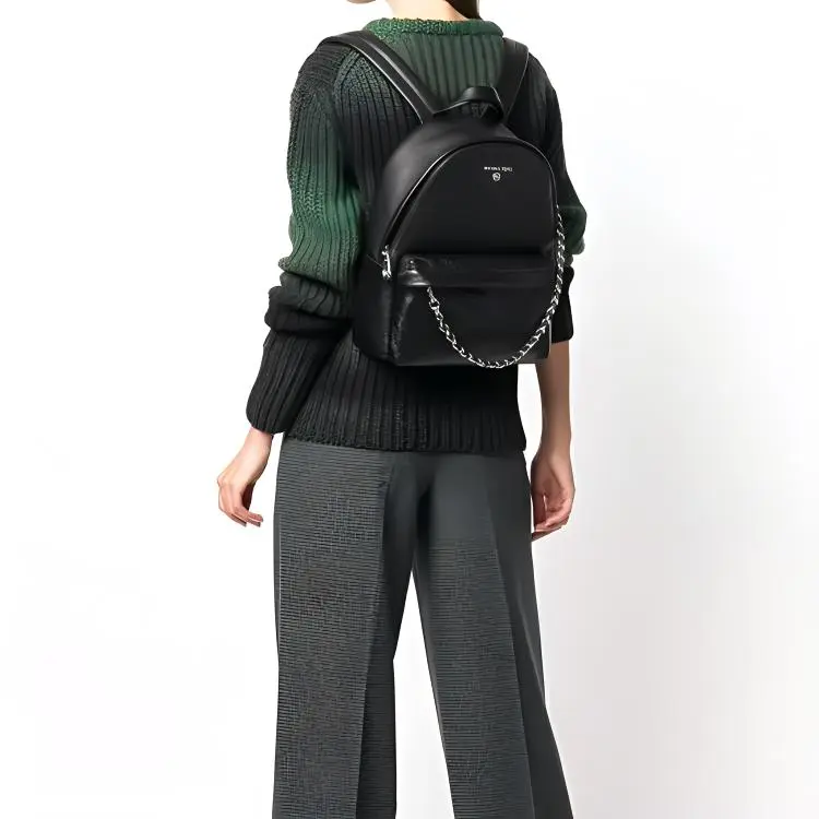 MICHAEL KORS Slater Leather Backpacks Backpack Regular Women's Black-3