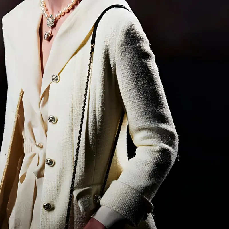 CHANEL Jacket Women's Light Yellow-5