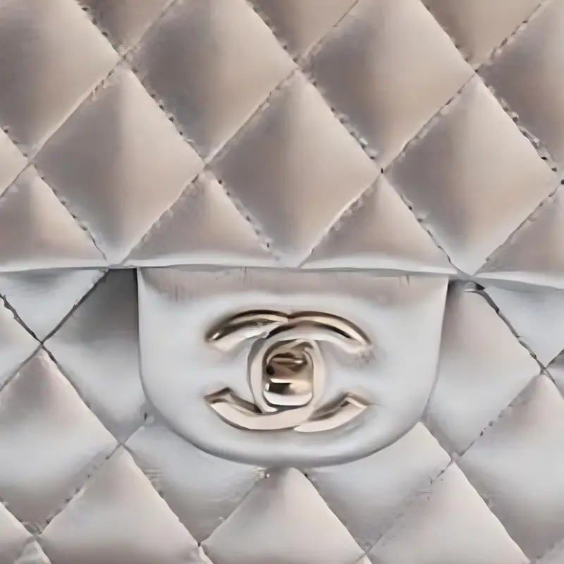 CHANEL 22PClassic Flap CF Calfskin Flap Bag, Shoulder Bag, Crossbody Bag Medium Size Women's Silver-1