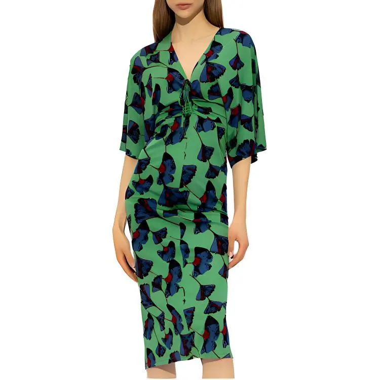 DVF Valerie Floral-print Midi Dress-2