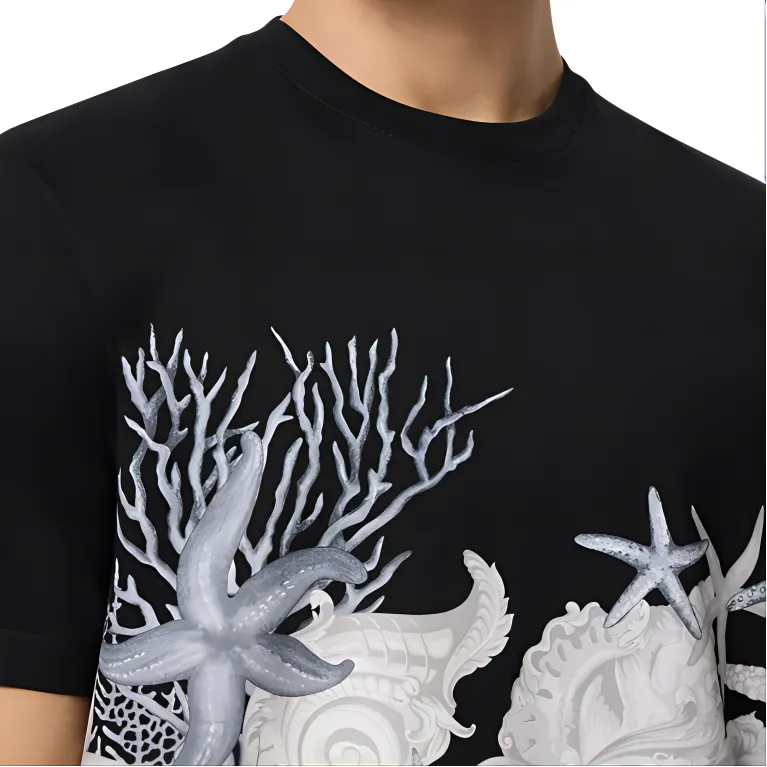 VERSACE Barocco Sea Crewneck T Shirt-4