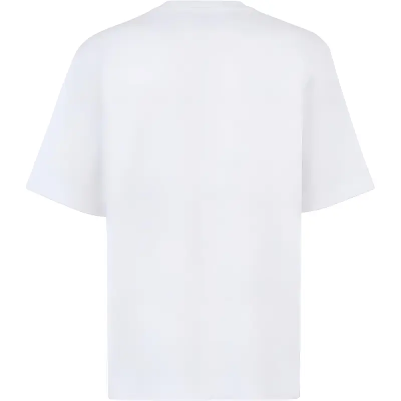 FENDI Pullover Crew Neck Casual Short Sleeved T Shirt Men's White-1