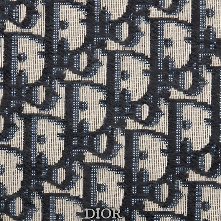 DIOR Canvas Bag Clutch Laptop Bag Unisex Black/White-4