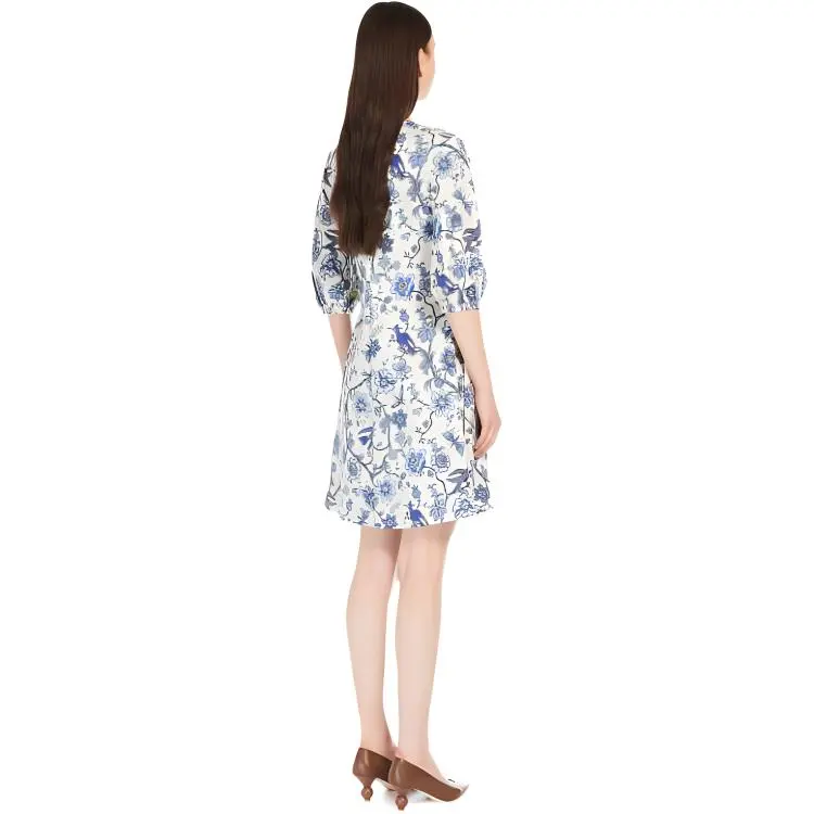 MaxMara Long Sleeved Dresses Women's Sky Blue-1