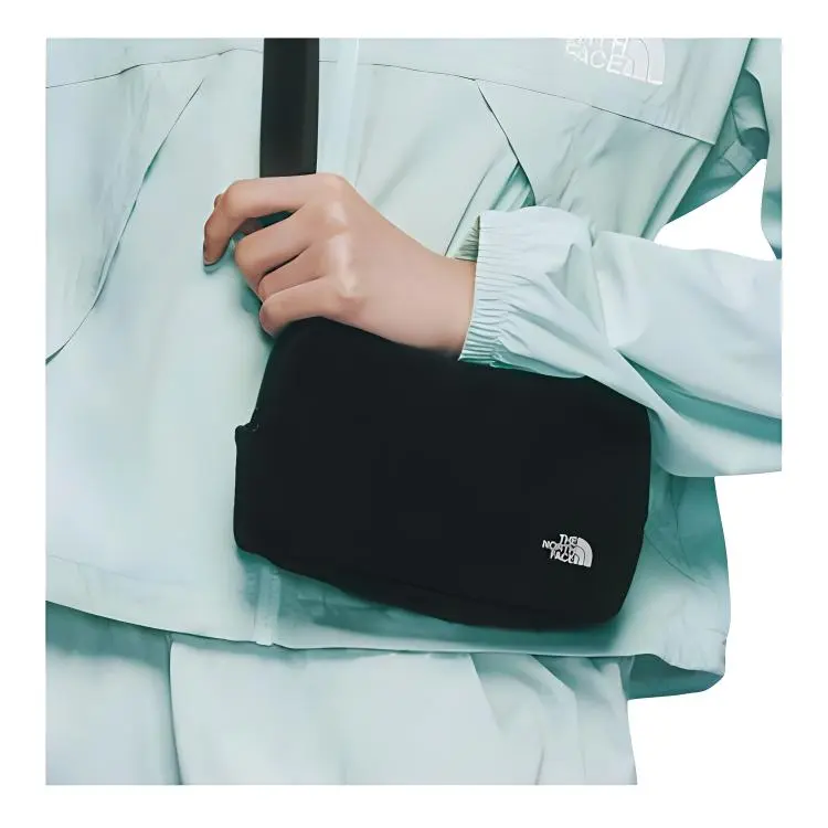 THE NORTH FACE Nylon Shoulder Bag, Crossbody Bag Mini Unisex Black-2