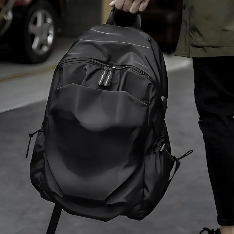 Old Man's Head Fabric Backpack Regular Men Multicolor-3