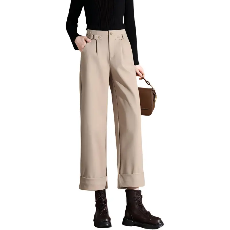 Weixi Casual Pants Women's Light Khaki-2