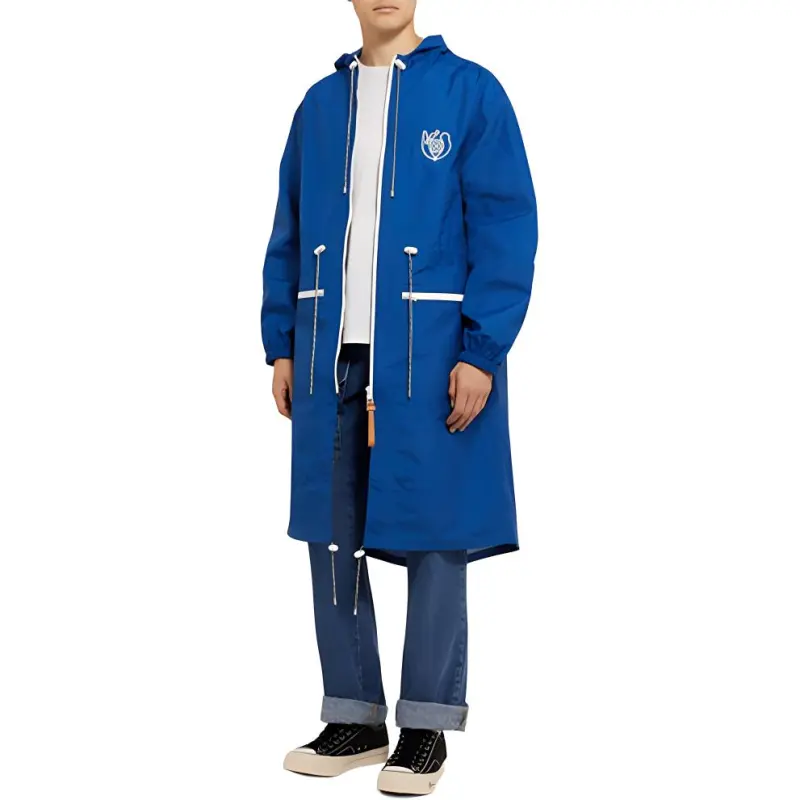 LOEWE Trench Coats Men Blue-3