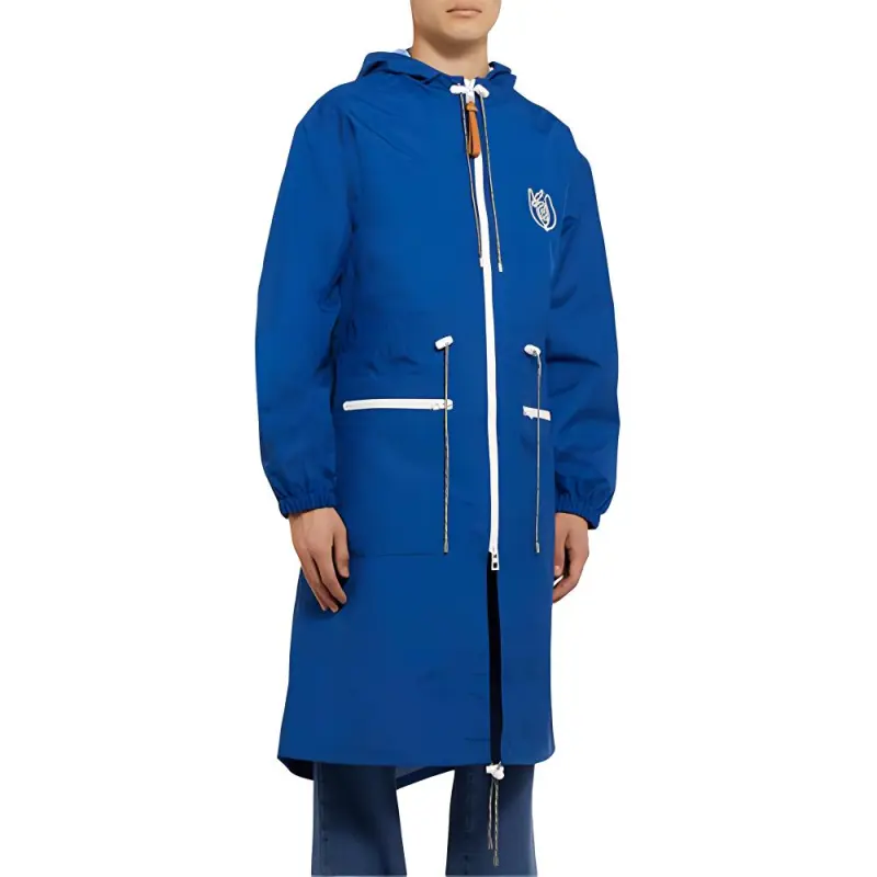LOEWE Trench Coats Men Blue-2