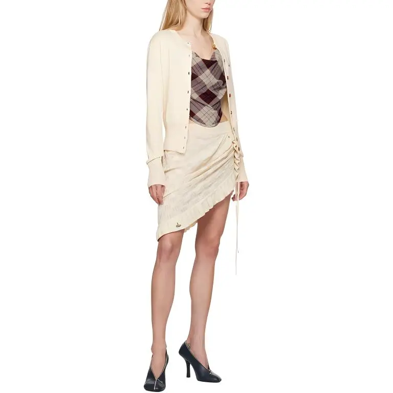 Vivienne Westwood Casual Short Skirts Women's Cream White-3