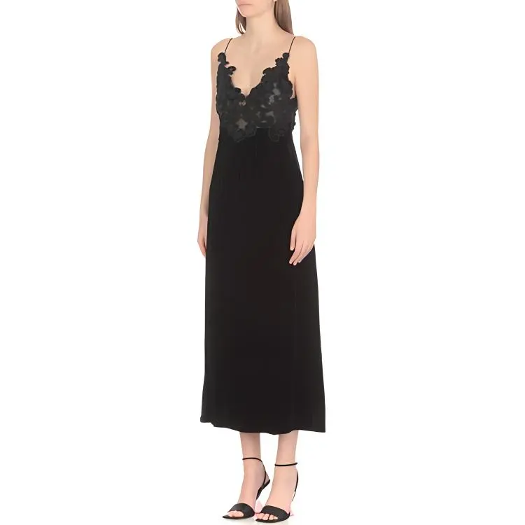 Zimmermann Floral embellished Velvet A line Dress-4