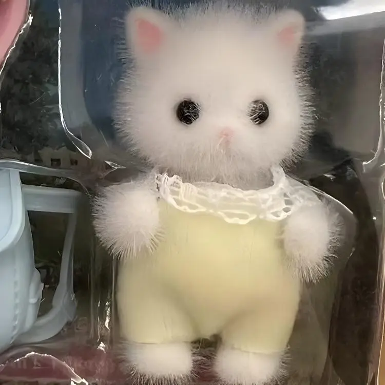Sylvanian Families Persian Cat Goes To School Set Dolls Plush Doll Small Size Tall-3