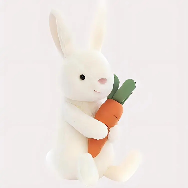 JELLYCAT Bunny Collection Animal Carrot Bobby Bunny Dolls Plush Doll 18cm High-1