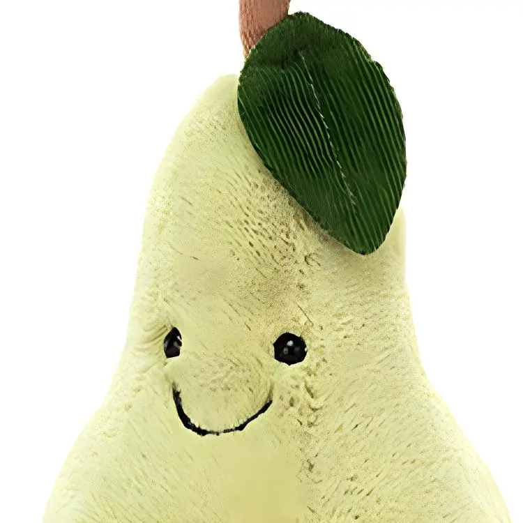 JELLYCAT Fun Food Collection Fruit Interesting Pear Dolls Plush Doll 20cm Height In Sitting Posture-2