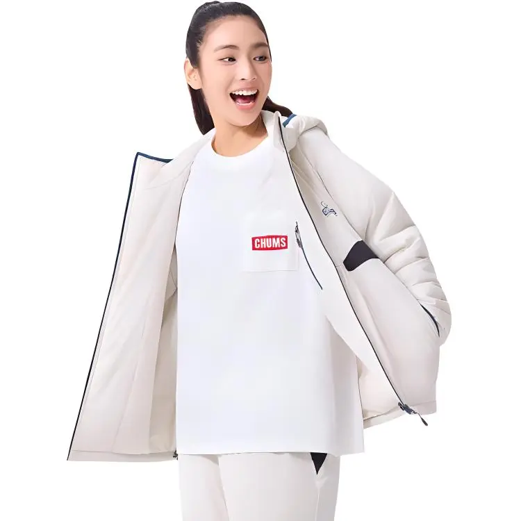 CHUMS Puffer Jacket Unisex White-1
