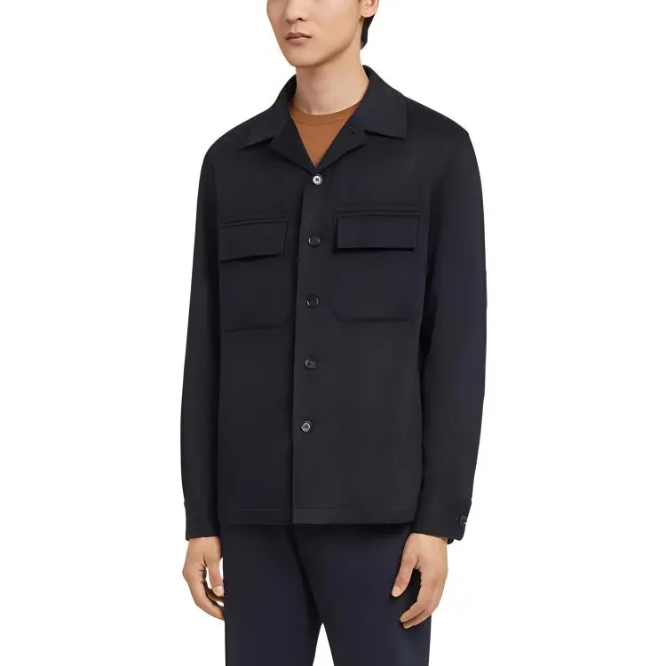 Ermenegildo Zegna Oasi Buttoned Straight Hem Shirt-3