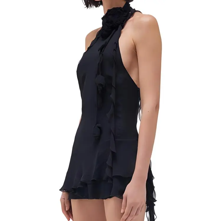 Blumarine Sleeveless Dresses Women's Black-4
