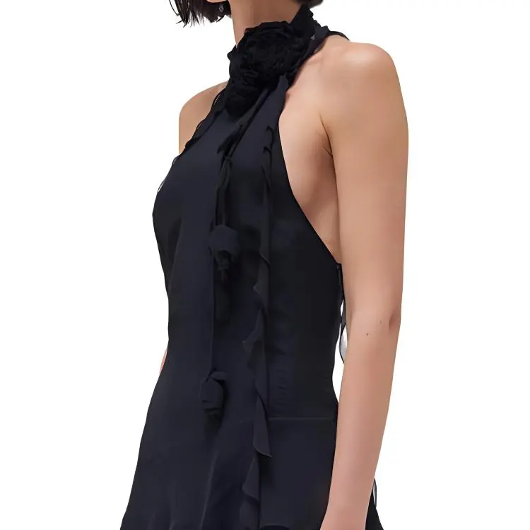 Blumarine Sleeveless Dresses Women's Black-5