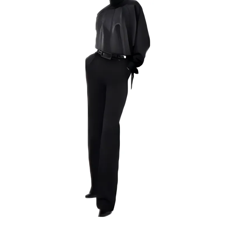 SAINT LAURENT Straight Leg Tailored Trousers-3