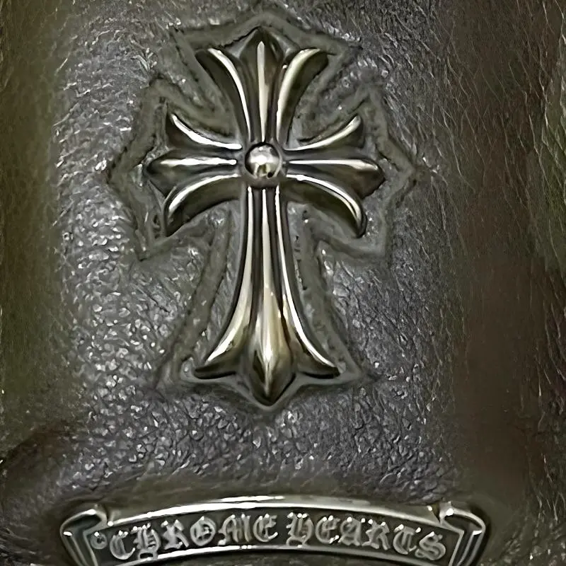 Chrome Hearts Leather Storage Bag Men's Green-1