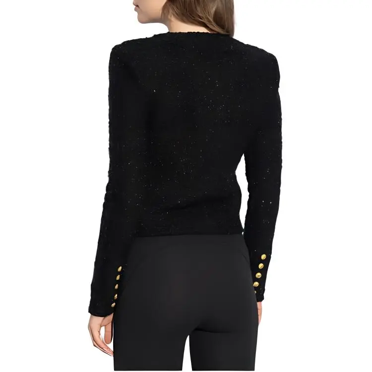 BALMAIN Buttoned Tweed Jacket-4