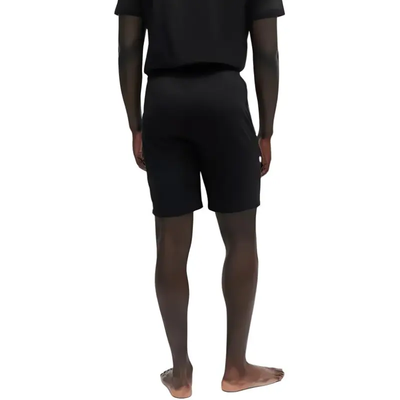 HUGO BOSS Stretch Cotton Regular Fit Shorts With Logo Detail Casual Shorts Men's Black-3
