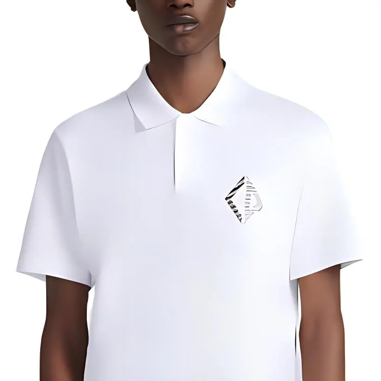 DIOR Polo Shirts Men White-6