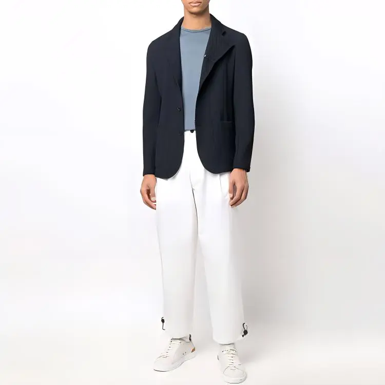 EMPORIO ARMANI SS22 Jackets Coats Men's Navy Blue-1