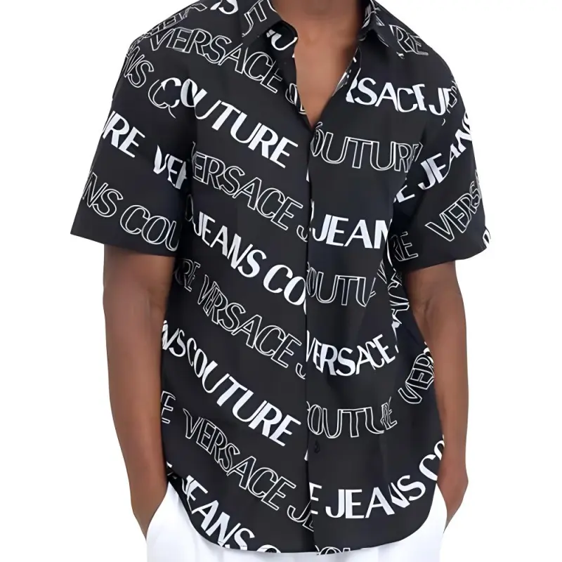 VERSACE JEANS COUTURE SS24 Shirt Men's Black-2