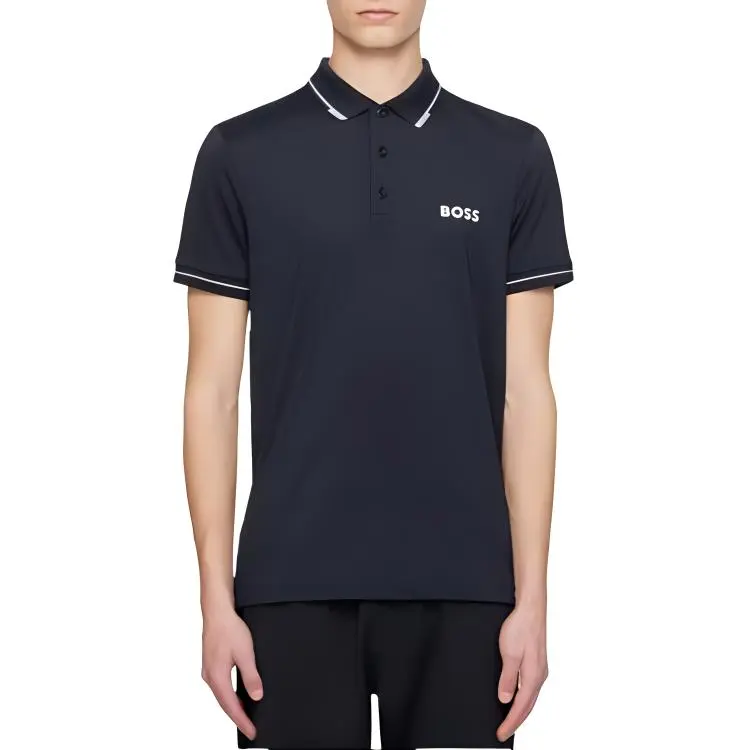 HUGO BOSS Polo Shirt Men's Marine Blue-4