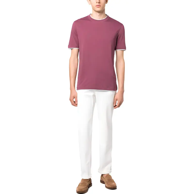 Brunello Cucinelli Logo Patch Straight Leg Jeans-1