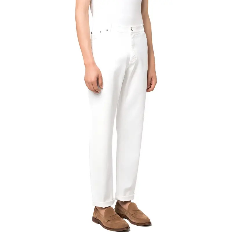 Brunello Cucinelli Logo Patch Straight Leg Jeans-3