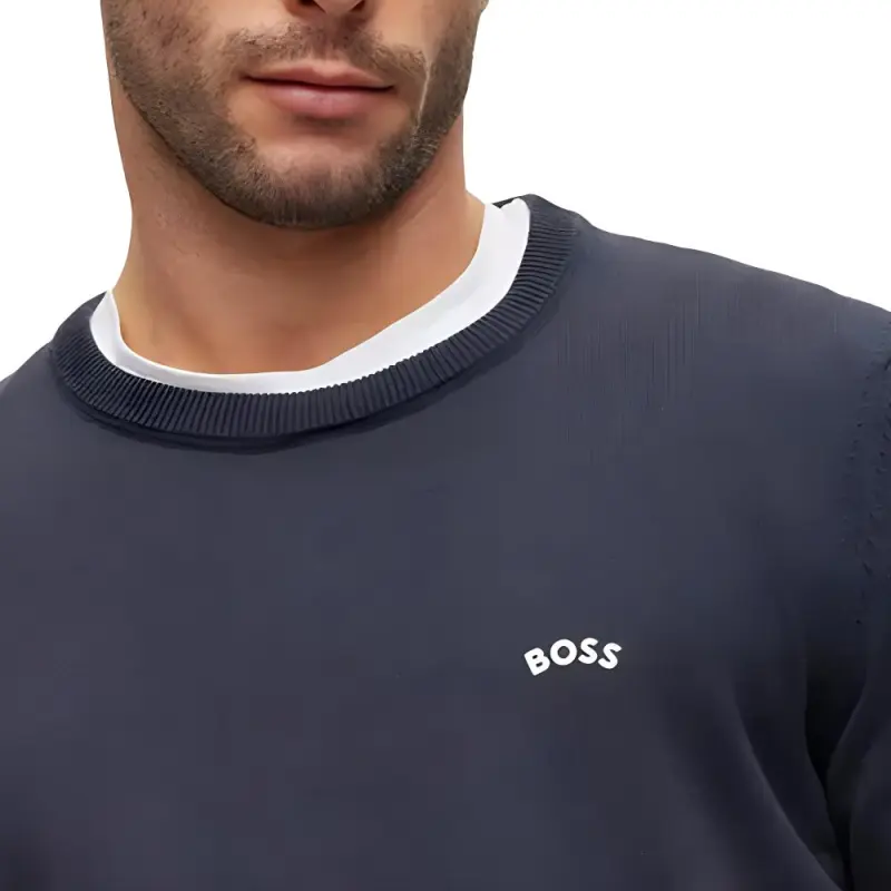 HUGO BOSS Sweater Men's Navy Blue-3