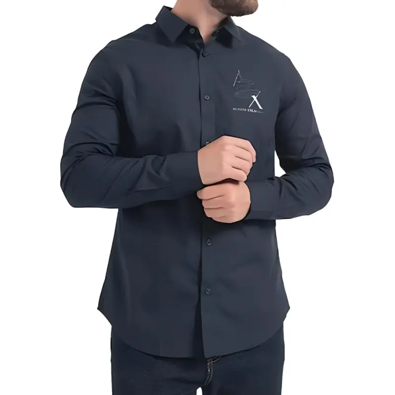ARMANI EXCHANGEAE FW23 Shirt Men's Marine Blue-2