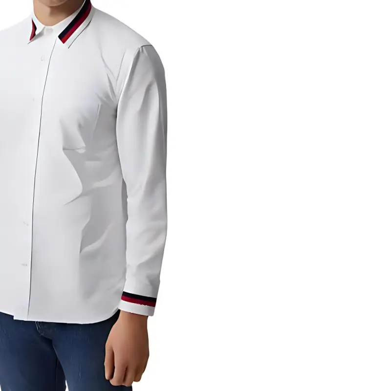 Burberry Shirts Men White-4