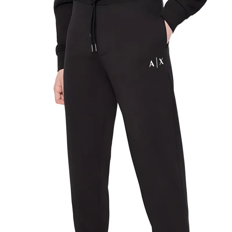 ARMANI EXCHANGEAE FW22 Knitted Sports Pants Men's Black-4