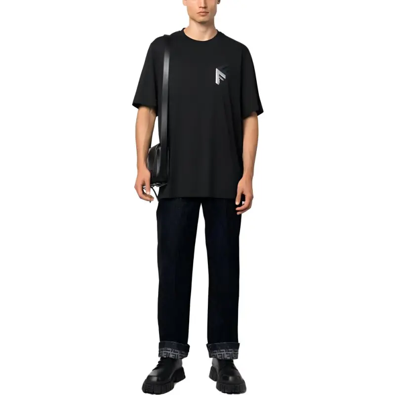FENDI T Shirts Men Black-1