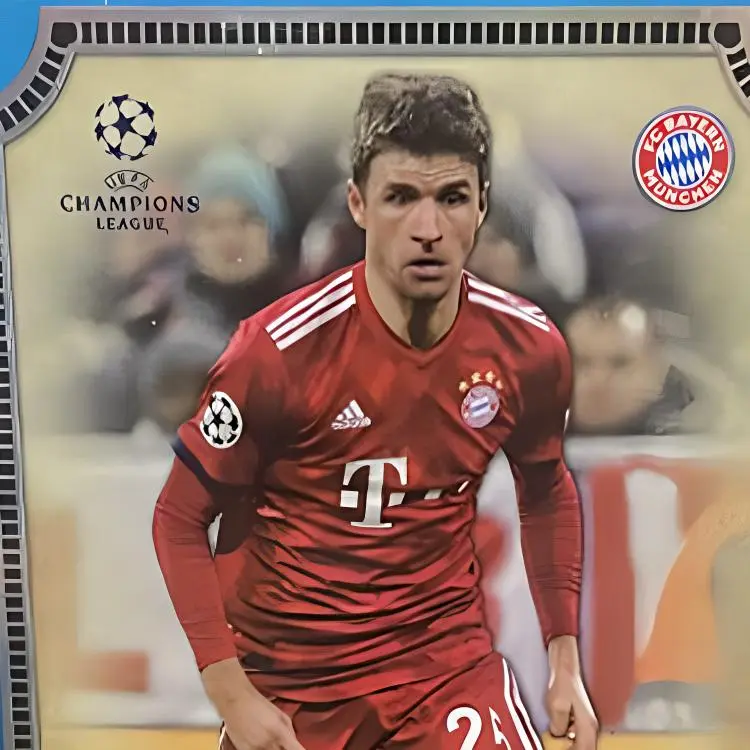 Topps Champions League Museum Germany Bayern Munich Black Thomas Muller 75% Player Card Card Passable Sports Cards 1 Pc-2