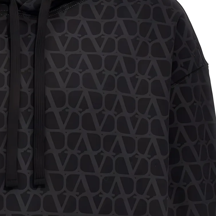 Valentino Allover Logo Hoodie-2