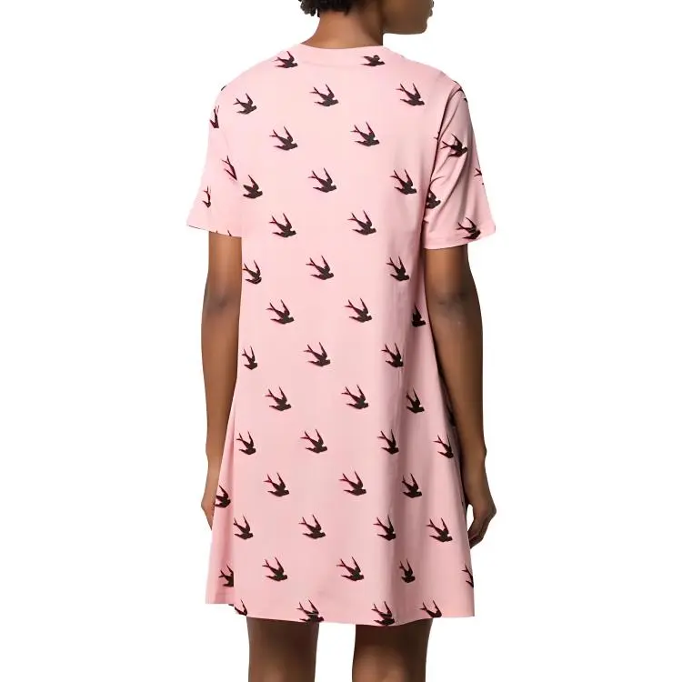 Alexander McQueen Short Sleeved Dresses Women's Pink-3