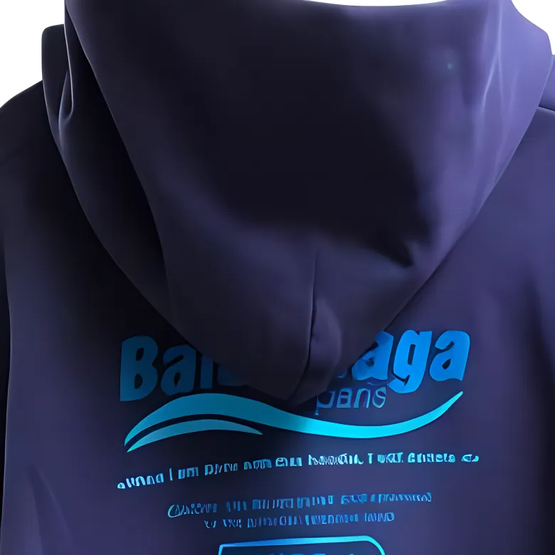 Balenciaga Sweatshirt Loose Fit Men's Blue-5