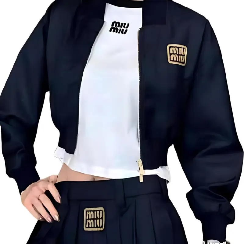 MIU MIU Cropped Zipped Jacket-3