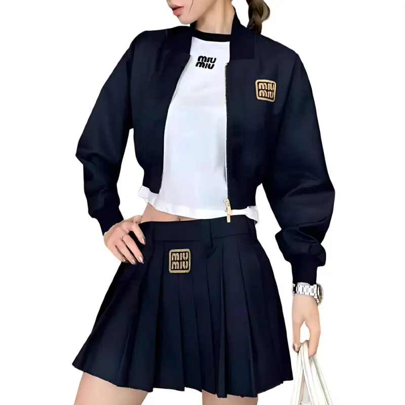 MIU MIU Cropped Zipped Jacket-2