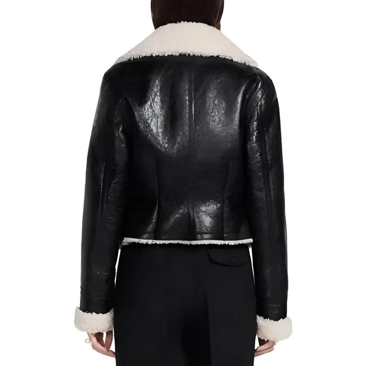DIOR Leather Jacket Women's Black-2