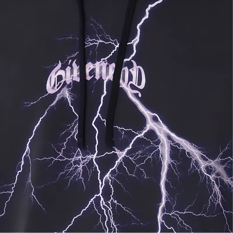 Givenchy Lightning Printed Drawstring Hoodie-3