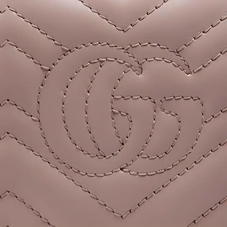 GUCCI GG Marmont Leather Wallets Card Holders Women's Nude Pink-4