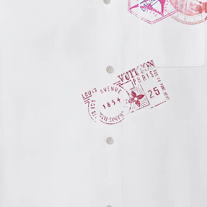 LOUIS VUITTON Travel Stamp Long Shirt-3