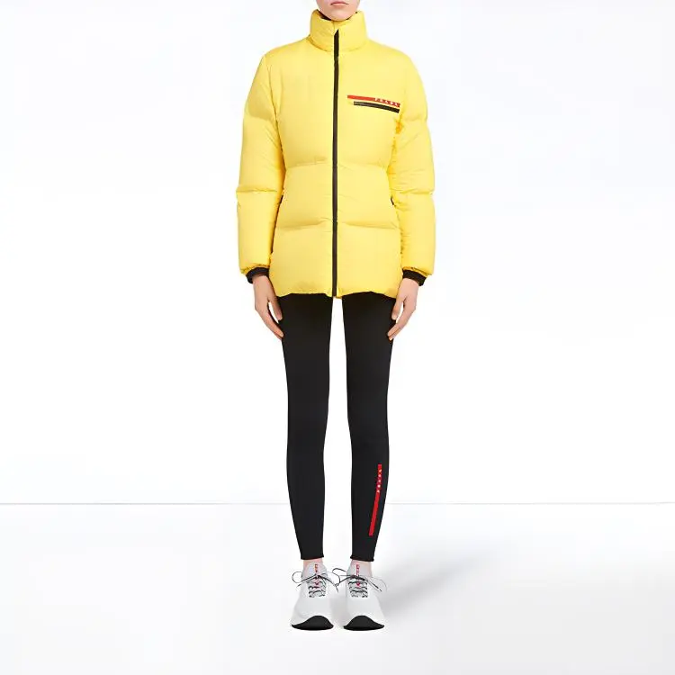 PRADA Puffer Jacket Women's Yellow-1